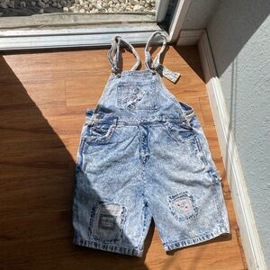 Men's Blue Denim Cargo Shorts
